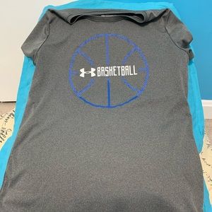 UA. Heatgear tech shirt.  Dry fit material.  YLrg